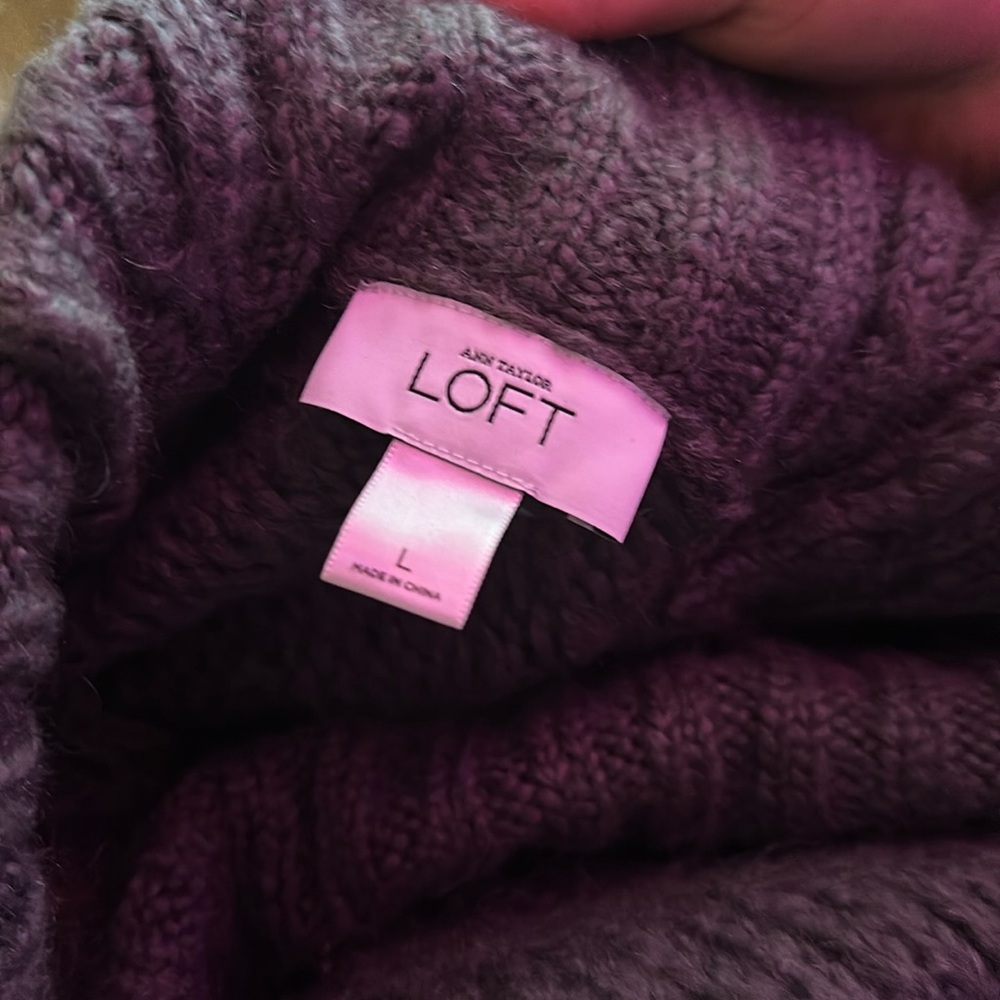 Gray loft poncho